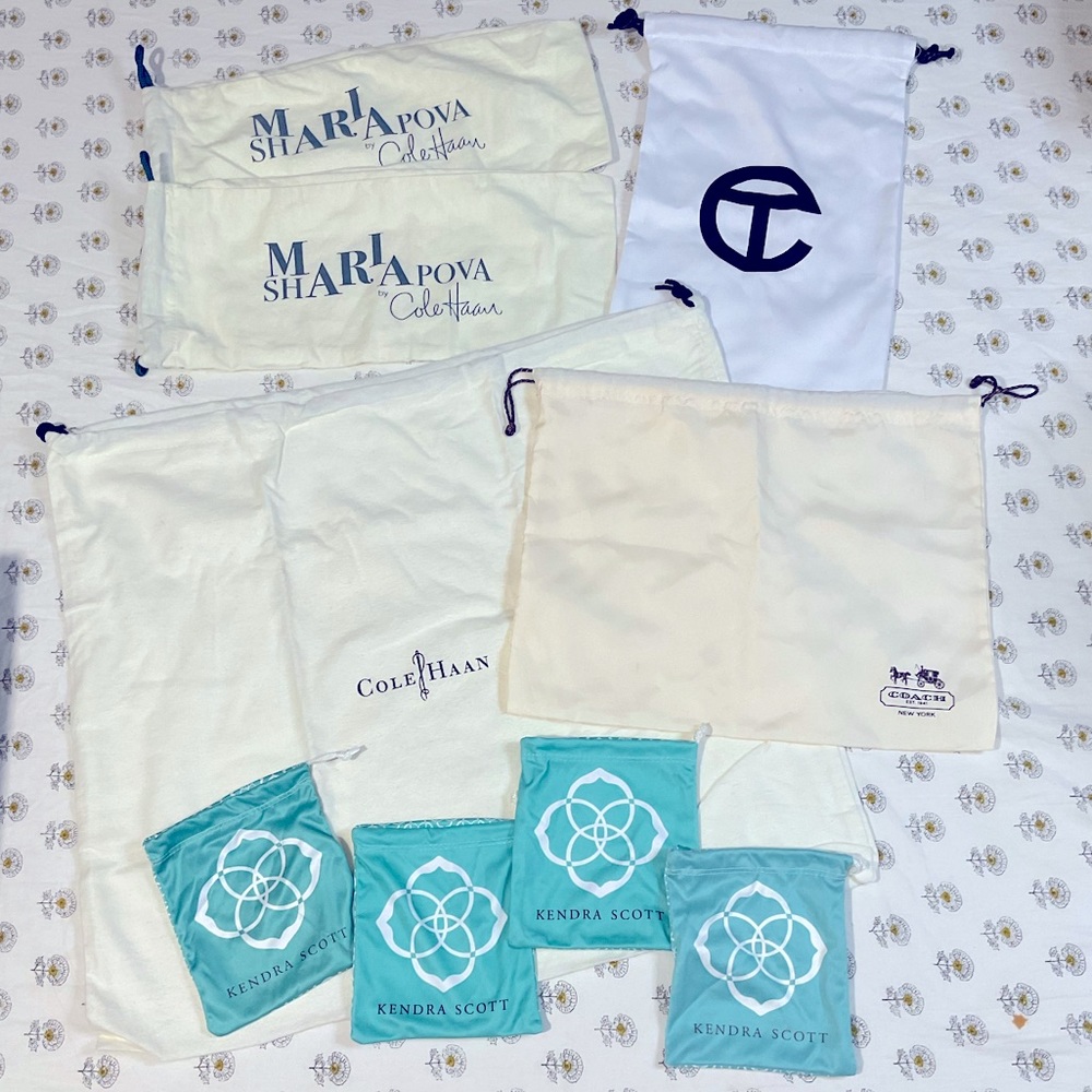 Kendra Scott Cole Haan Drawstring Dust Bags Lot